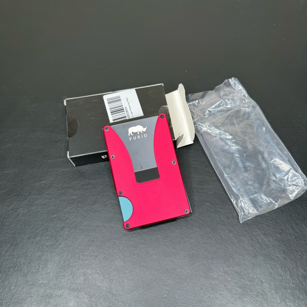 FURID Red and Black Slim Wallet